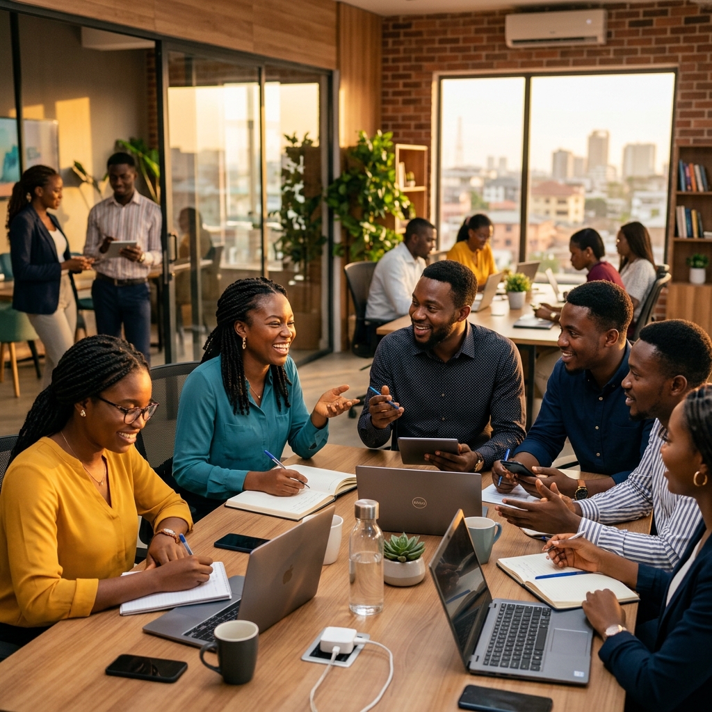 The Growth Circle community members collaborating